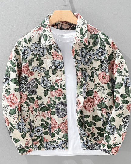 Retro Trendy Floral Men's Jacket