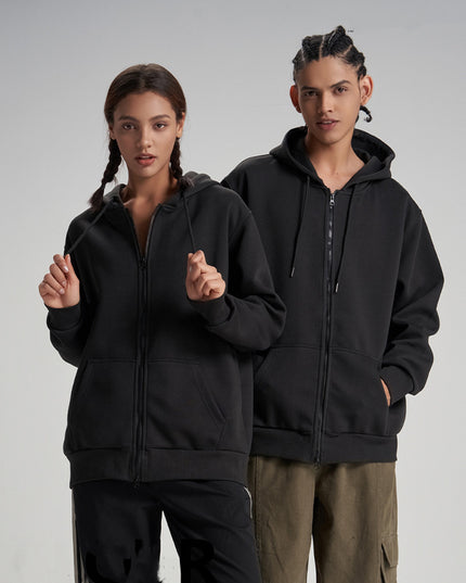 Zipper Men's Autumn And Winter New Pure Cotton Baggy Coat Sports Casual Top