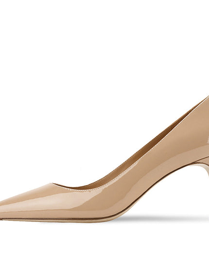 Naked Light Mouthed French Women's Soft Soled Non Tiring High-heeled Single Shoes