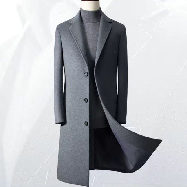 Men's Business Korean Version Slim Fit Handsome Trench Coat
