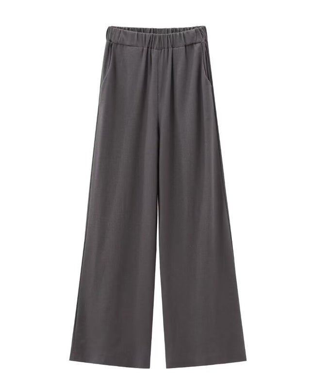 Classic Style Cotton And Linen Halterneck Vest Suit Women's Summer High-grade Trousers