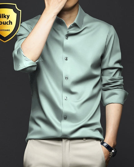 Long Sleeve Shirt Men's Anti-wrinkle Non-ironing Business Clothing Shirt