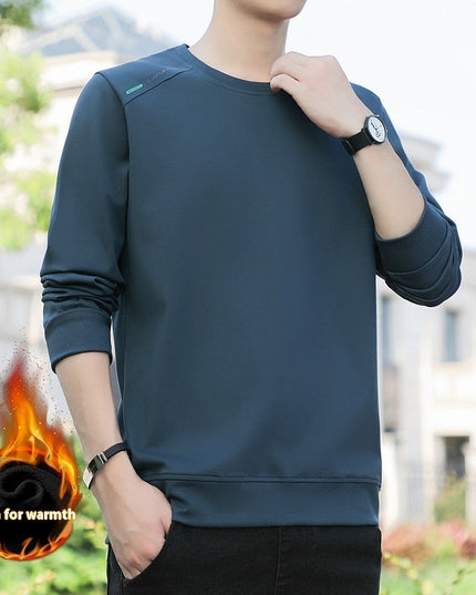 Brushed Hoody Men's Plus Sized And Lengthened Sleeves T-shirt
