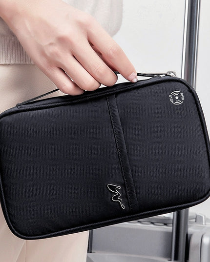 Travel Storage Travel Portable RFID Anti-theft Swiping Passport Case Document Package