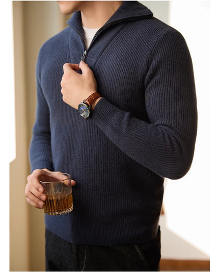 Leisure Pullover Warm Men's Texture Sweater