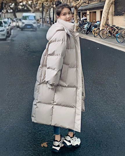 Winter New Mid-length Loose Hong Kong Style Bread Coat Cotton-padded Coat