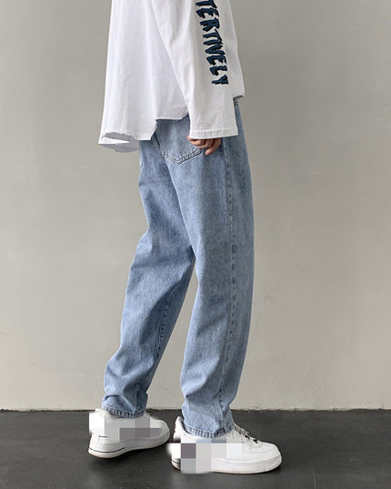 Denim Male Loose Feet Ins Tide Brand Trend Couple Casual Pants