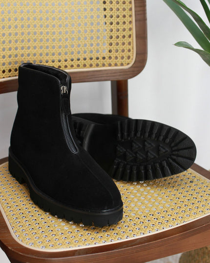 British Thick Height Increasing Snow Boots Platform Boots