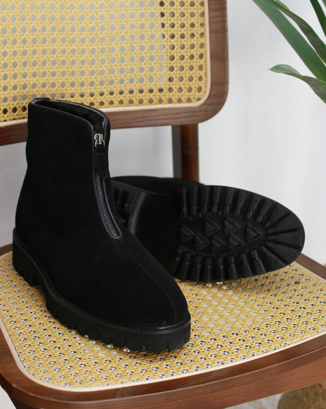British Thick Height Increasing Snow Boots Platform Boots