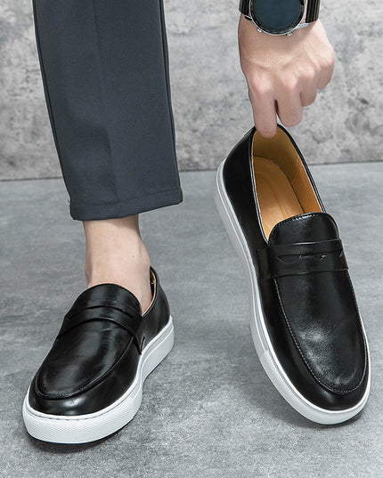 Plus Size Board Shoes Male Business Casual Leather Shoes