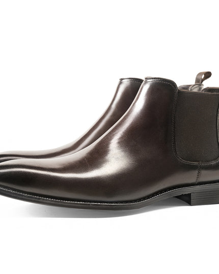 Men Plus Velvet Warm Leather British Style Martin Boots