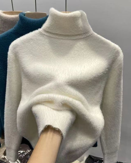 Inner Thickened Fleece-lined Top Sweater