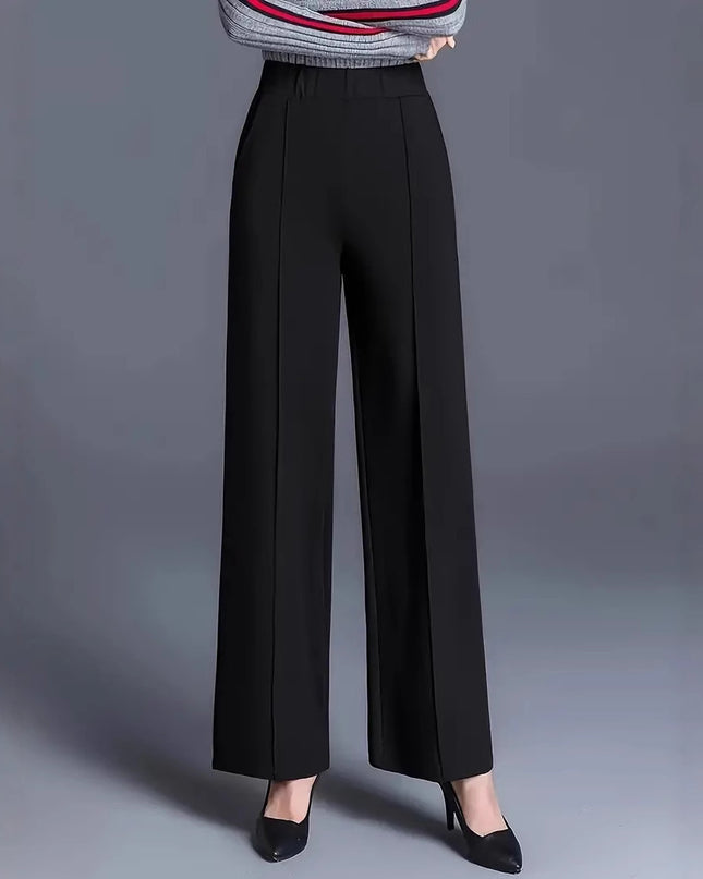 Women's Solid Color Straight Casual Pants