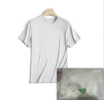 Modal Short Sleeved T-shirt Men's Round Neck Housewear