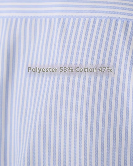 Italian Business Color Matching Pinhole Collar Non-ironing Striped Long Sleeve Shirt