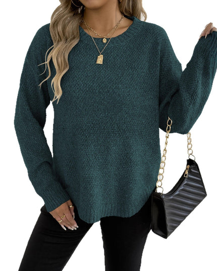 Fashion Loose Flower Velvet Women's Pullover Bottoming Sweater