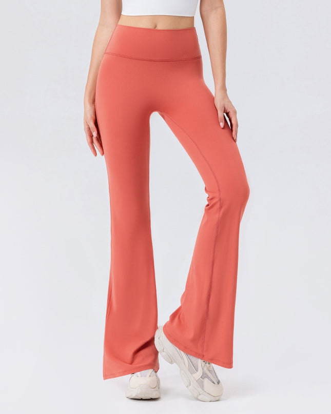 Female High Waisted Hip Lifting Micro Trumpet Yoga Pants