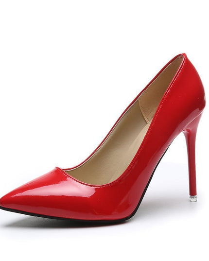 Pointed Stiletto Low-cut Heel Shoes Plus Size Women