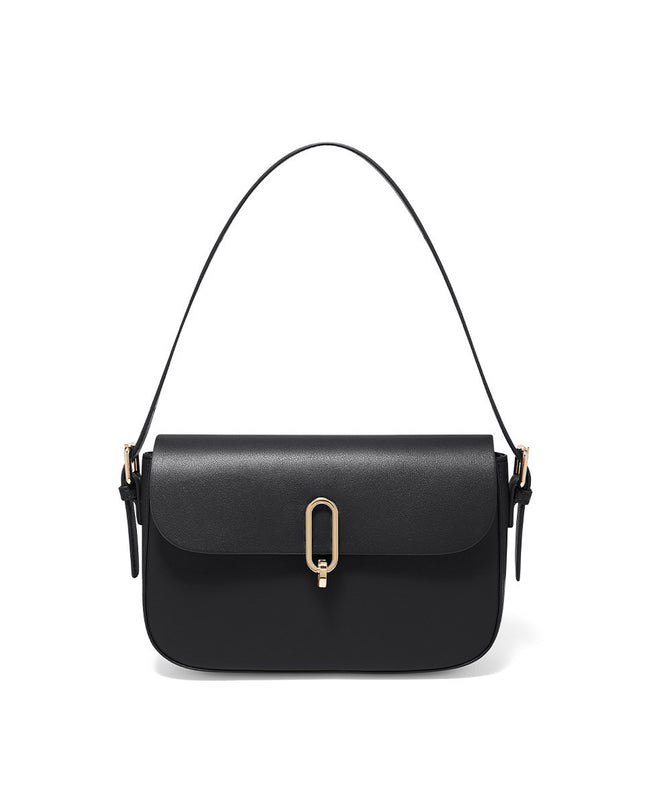 Two-layer Cowhide Genuine Leather Square Shoulder Messenger Bag