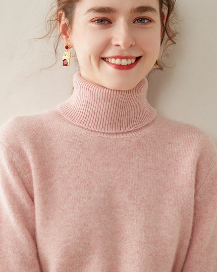 Women's Thickened Fall And Winter Inner Wear Turtleneck Cashmere Sweater
