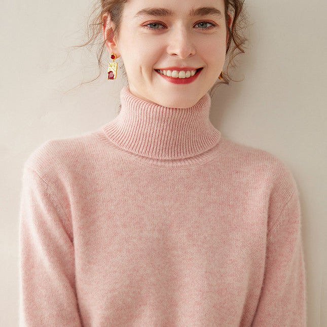 Women's Thickened Fall And Winter Inner Wear Turtleneck Cashmere Sweater
