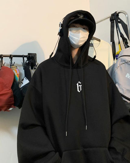 American-style Heavy Hooded Sweater For Boys