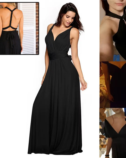 Women's Sexy Long Party Dress Club Floor-Length Summer Backless Bandage Maxi Dress Multiway Bridesmaids Boho Women Dress Vestidos