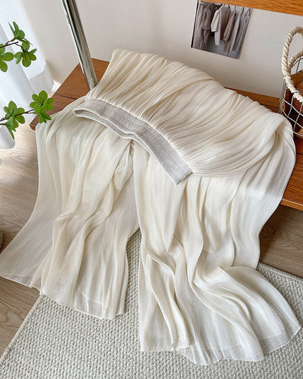 High-end Elegant Ice Silk High Waist Slimming Long Pants