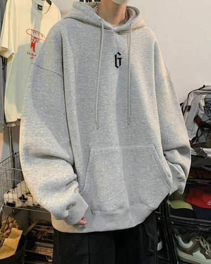 American-style Heavy Hooded Sweater For Boys