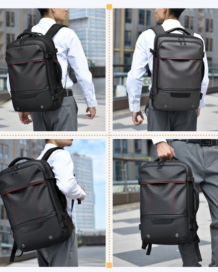 Large Capacity Expansion Multifunctional Vacuum Compression Backpack For Men