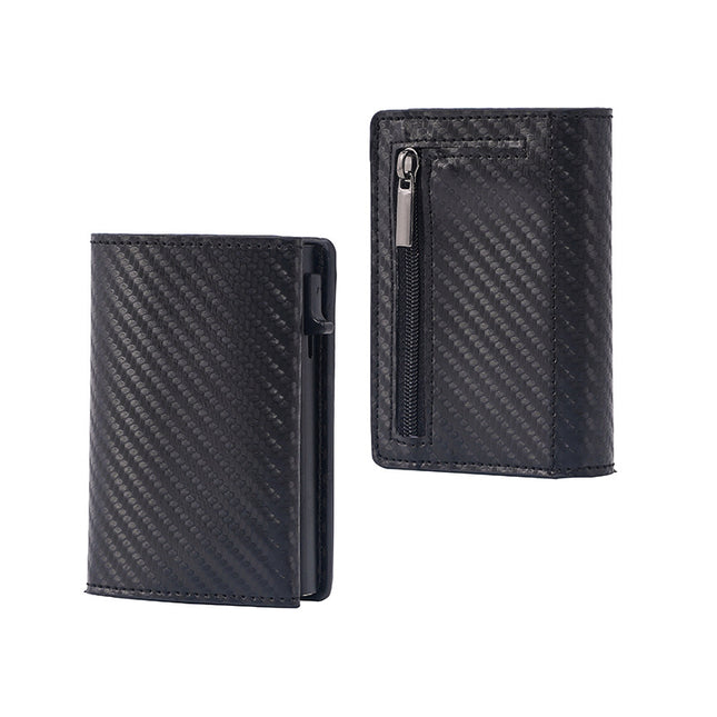 PU Cassette Rfid Blocking Aluminum Alloy Polyurethane Card Mount