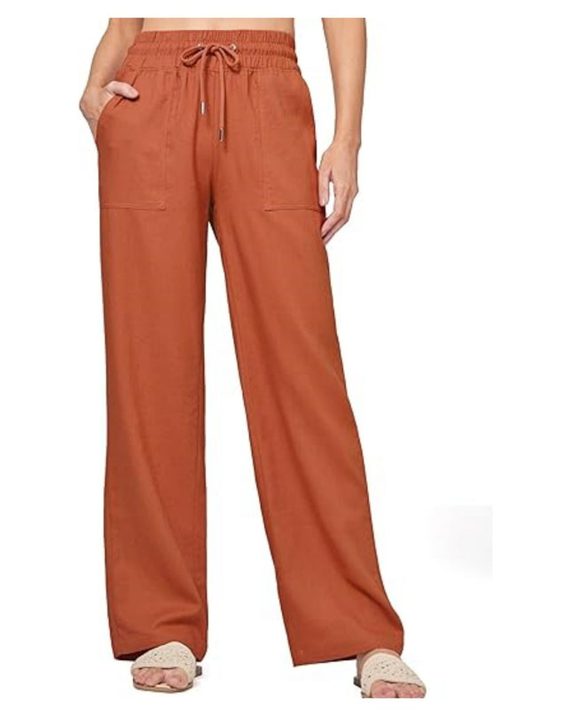 Women's Linen Wide-leg Cotton And Linen Casual Beach Summer Pants