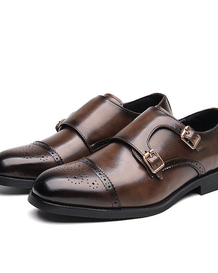 Low-top Leather Shoes Fashion British Style Business Formal Wear Casual Men's Shoes