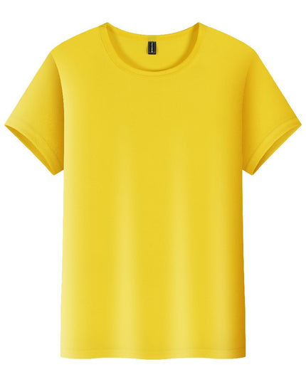 High-end Ice Silk Sports Running Fitness Clothes Loose-fitting Casual Round-neck Short Sleeve