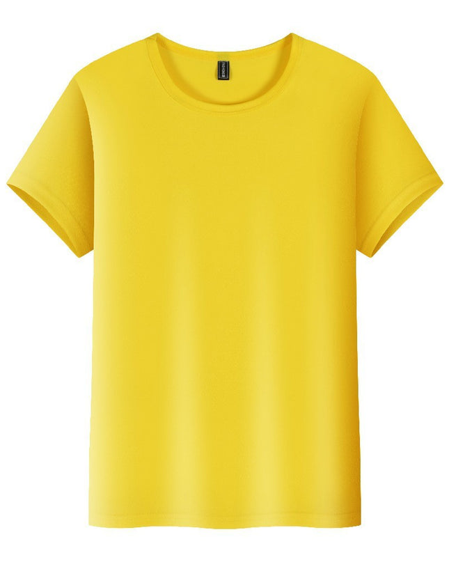 High-end Ice Silk Sports Running Fitness Clothes Loose-fitting Casual Round-neck Short Sleeve