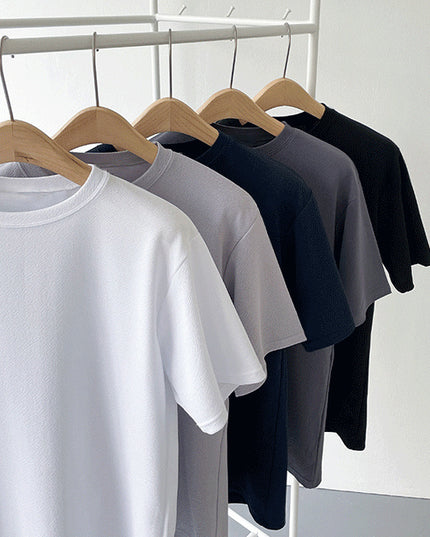 Summer Korean Version Of The Loose Trend Of Casual Solid Color Cotton Linen Half-sleeve Body Shirt