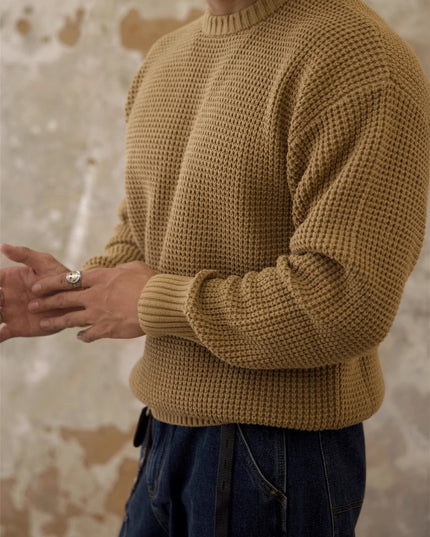 Men's Waffle Base Ride Knitwear American Retro