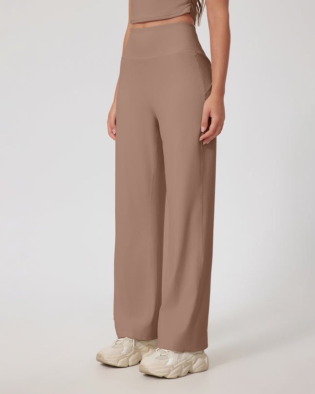 Straight Fitness Skinny Bell-bottom Pants High Waist