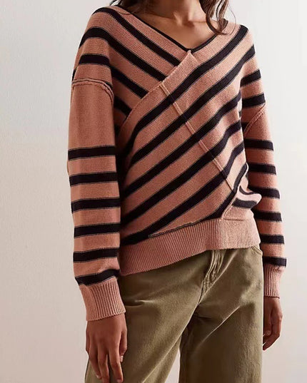 New Off-shoulder Loose Off-shoulder Top Long Sleeve Sweater