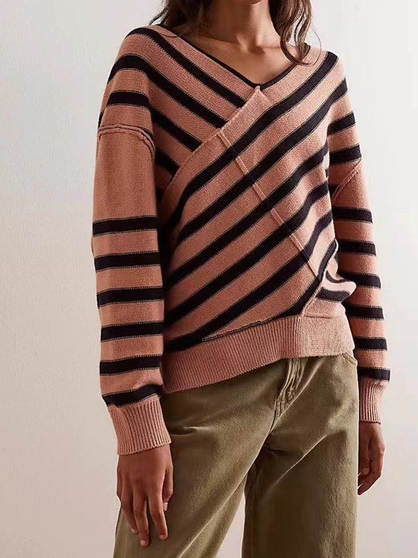 New Off-shoulder Loose Off-shoulder Top Long Sleeve Sweater