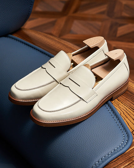 Retro Loafers Genuine Leather Handmade Leisure