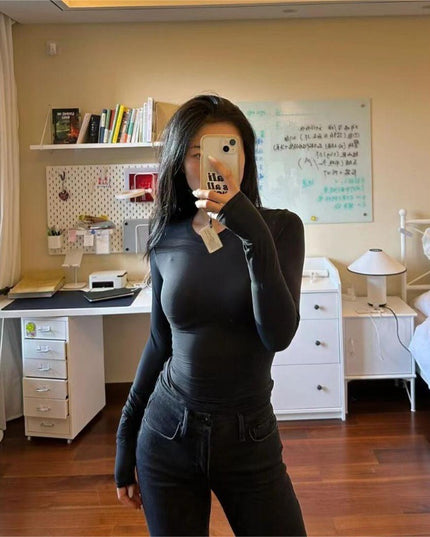 Shoulder Modal Stretch Tight Sports Long Sleeve