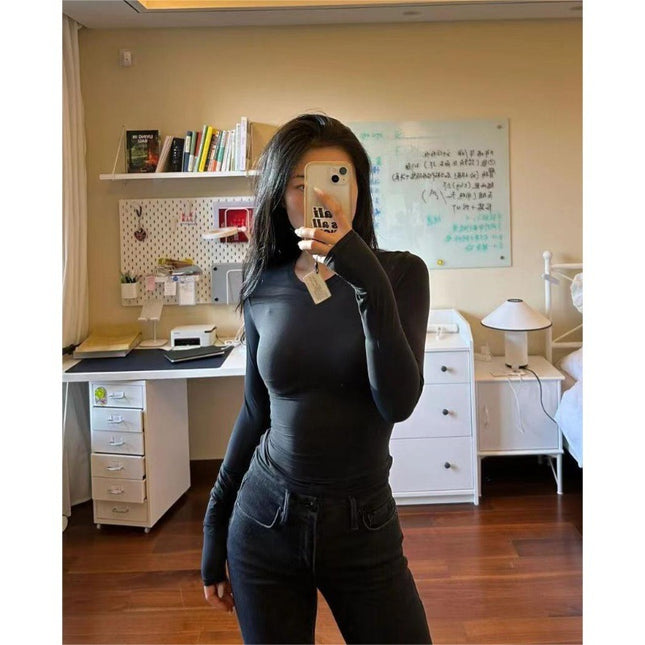 Shoulder Modal Stretch Tight Sports Long Sleeve