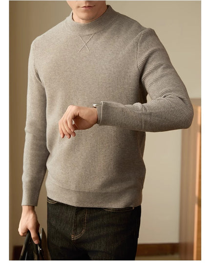 Men's Thickened Long-sleeved Round Neck Simple Casual All-match Sweater