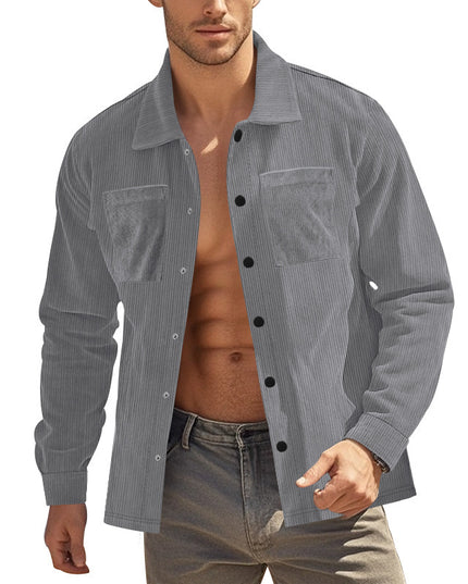 Men's Heavy Corduroy Shirt Long Sleeve Shirt