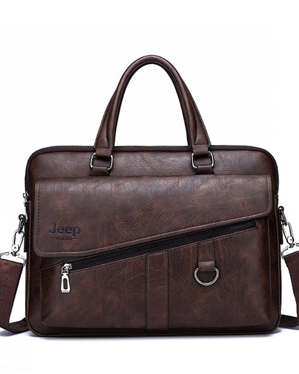 Large Capacity Computer Bag | Shoulder Bag, Synthetic Leather