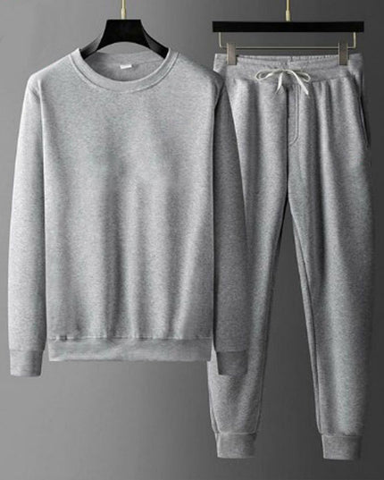 Round Neck Sweatshirt And Sweatpants Fashion Sports Men Suit