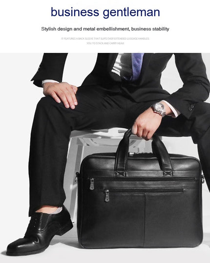 Men’s Real Leather Handbag Briefcase | Napa Leather, Comfortable Texture