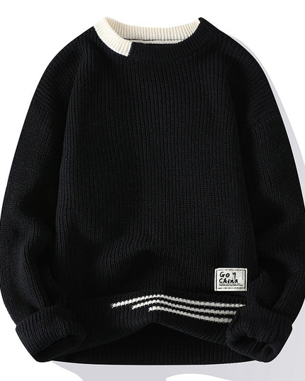 Autumn And Winter New Sweater Men's Simple Casual Round Neck