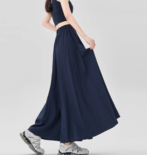 High-grade Half-length Dress High Waist Drooping Slimming Wide Leg Culottes